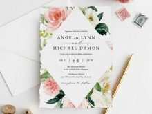 72 Customize Our Free Floral Wedding Invitation Blank Template in Photoshop by Floral Wedding Invitation Blank Template