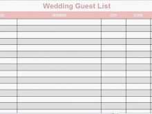 72 Free Printable Wedding Invitation List Template Excel Templates by Wedding Invitation List Template Excel