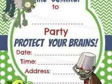 72 The Best Free Zombie Birthday Party Invitation Template Photo with Free Zombie Birthday Party Invitation Template