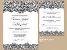 72 The Best Rsvp Wedding Invitation Template With Stunning Design by Rsvp Wedding Invitation Template