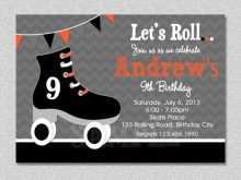 73 Customize Our Free Roller Skating Birthday Party Invitation Template Now with Roller Skating Birthday Party Invitation Template