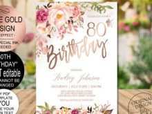 74 Adding 80Th Birthday Invitation Template Uk for Ms Word with 80Th Birthday Invitation Template Uk