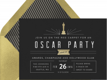 74 Customize Oscar Party Invitation Template Formating with Oscar Party Invitation Template