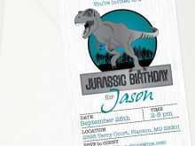 74 Printable Jurassic Park Birthday Invitation Template Maker for Jurassic Park Birthday Invitation Template