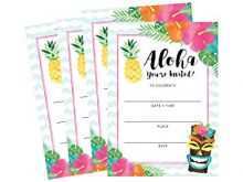 74 Report Hawaiian Party Invitation Template With Stunning Design by Hawaiian Party Invitation Template