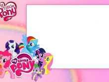 My Little Pony Invitation Blank Template