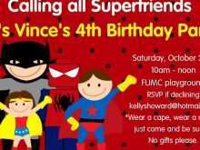 75 Create Birthday Invitation Template Superhero in Photoshop with Birthday Invitation Template Superhero