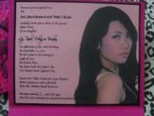 Invitation Card Debut Wordings