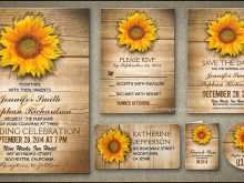 76 Create Sunflower Wedding Invitation Template in Photoshop with Sunflower Wedding Invitation Template