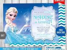 76 Standard Frozen Birthday Invitation Template For Free by Frozen Birthday Invitation Template