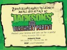 77 Adding Zombie Birthday Party Invitation Template Templates by Zombie Birthday Party Invitation Template