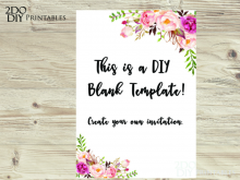 77 Customize Floral Wedding Invitation Blank Template for Ms Word for Floral Wedding Invitation Blank Template