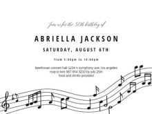 Birthday Invitation Template Black And White