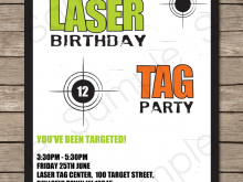 77 Free Laser Tag Birthday Invitation Template in Word with Laser Tag Birthday Invitation Template