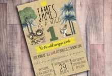 77 Standard Where The Wild Things Are Birthday Invitation Template For Free with Where The Wild Things Are Birthday Invitation Template