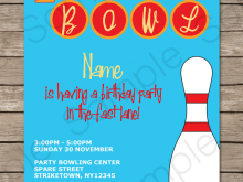 78 Create Birthday Party Invitation Template Bowling For Free for Birthday Party Invitation Template Bowling