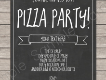 78 Create Pizza Party Invitation Template Templates with Pizza Party Invitation Template