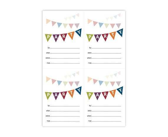 78 Online Party Invitation Templates 4 Per Page With Stunning Design by Party Invitation Templates 4 Per Page