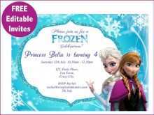 16 Create Frozen Birthday Invitation Blank Template Now By Frozen Birthday Invitation Blank Template Cards Design Templates