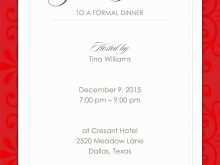 79 Creating Formal Dinner Invitation Template Now by Formal Dinner Invitation Template