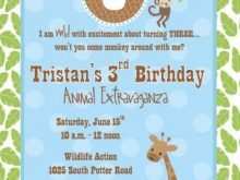 79 Creating Zoo Animal Party Invitation Template Maker by Zoo Animal Party Invitation Template