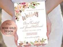 79 Visiting Rose Gold Wedding Invitation Template in Photoshop for Rose Gold Wedding Invitation Template