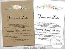 79 Visiting Wedding Invitation Template Rustic in Word with Wedding Invitation Template Rustic