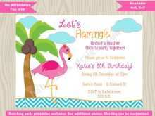 80 Create Flamingo Party Invitation Template Free Photo for Flamingo Party Invitation Template Free