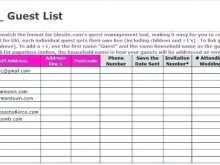 80 Customize Wedding Invitation List Template Excel Templates with Wedding Invitation List Template Excel