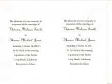 Wedding Invitation Template Word Format