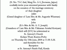 81 Adding Marriage Invitation Format Kerala Formating by Marriage Invitation Format Kerala