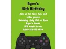 81 Blank Free Video Game Birthday Invitation Template With Stunning Design with Free Video Game Birthday Invitation Template