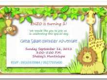81 Creative Jungle Safari Birthday Invitation Template for Ms Word for Jungle Safari Birthday Invitation Template