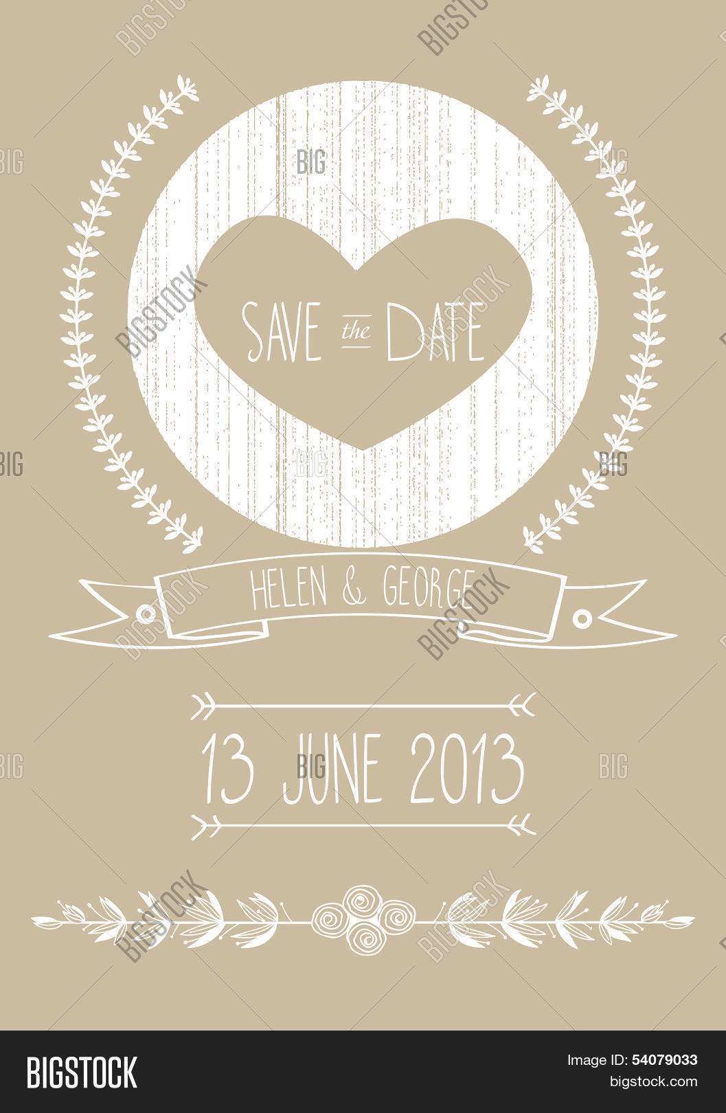 81 Free Save The Date Wedding Invitation Template Vector Photo by Save The Date Wedding Invitation Template Vector