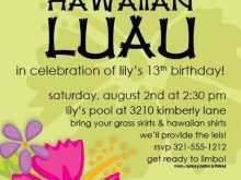 81 Printable Hawaiian Party Invitation Template Layouts with Hawaiian Party Invitation Template