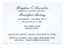 82 Blank Formal Breakfast Invitation Template Photo with Formal Breakfast Invitation Template
