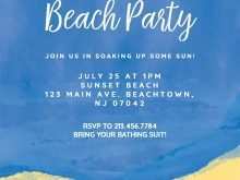 82 Customize Beach Party Invitation Template PSD File by Beach Party Invitation Template