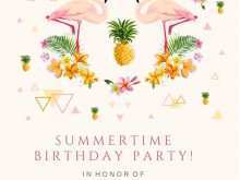 82 Printable Flamingo Party Invitation Template Free for Ms Word with Flamingo Party Invitation Template Free