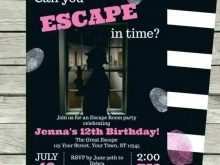 83 Adding Escape Room Birthday Invitation Template Free Download by Escape Room Birthday Invitation Template Free