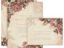 83 Creative Old Rose Wedding Invitation Template Maker with Old Rose Wedding Invitation Template