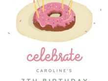 Donut Birthday Invitation Template