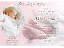 83 Format Baby Girl Christening Blank Invitation Template Layouts for Baby Girl Christening Blank Invitation Template