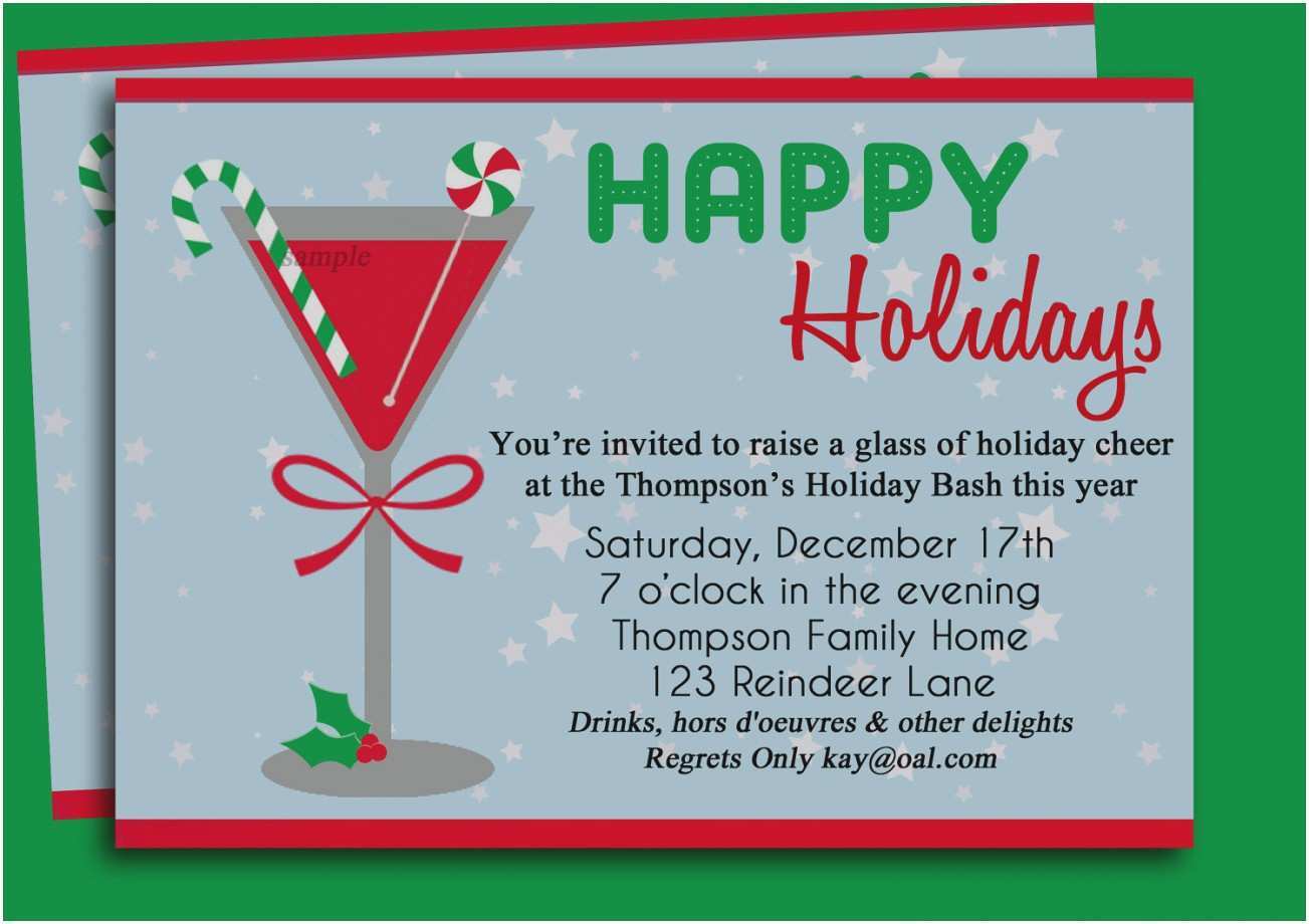 83 The Best Christmas Party Invitation Letter Template Maker By 