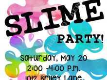 84 Create Slime Party Invitation Template Maker for Slime Party Invitation Template