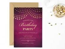 84 Creative Birthday Invitation Template Gold Formating with Birthday Invitation Template Gold