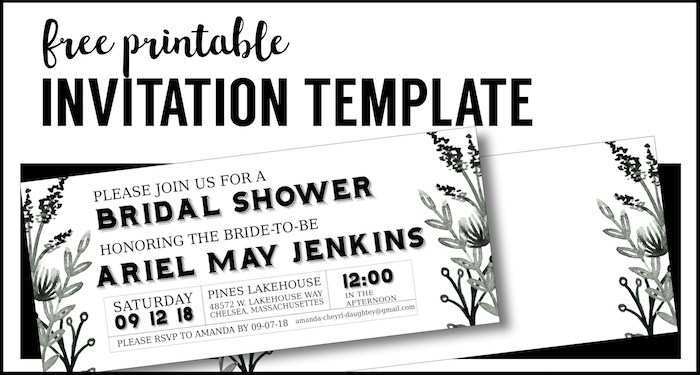 84 Customize Our Free Birthday Invitation Template Black And White in Photoshop for Birthday Invitation Template Black And White