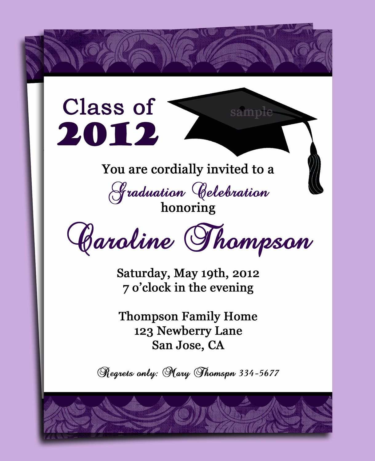 21 Format Example Of Invitation Card For Graduation in Word by With Graduation Invitation Templates Microsoft Word