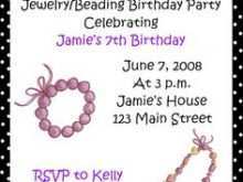 84 How To Create Jewellery Party Invitation Template in Photoshop for Jewellery Party Invitation Template