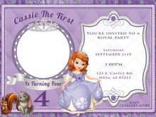 84 The Best Sofia The First Invitation Blank Template Formating with Sofia The First Invitation Blank Template