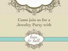 85 Blank Jewellery Party Invitation Template With Stunning Design by Jewellery Party Invitation Template